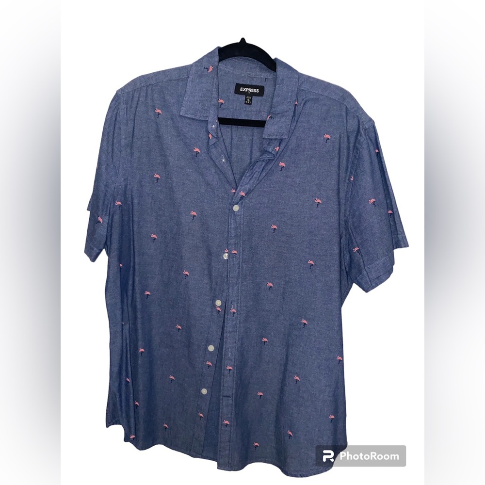 flannel with flamingos